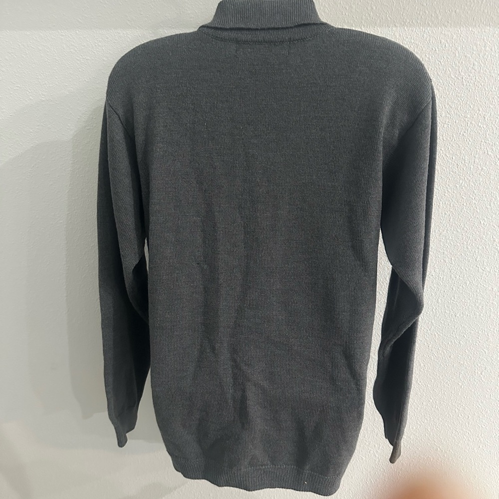 JH collectibles Dark Charcoal Button-Up Merino Wool Cardigan size L - Picture 7 of 13